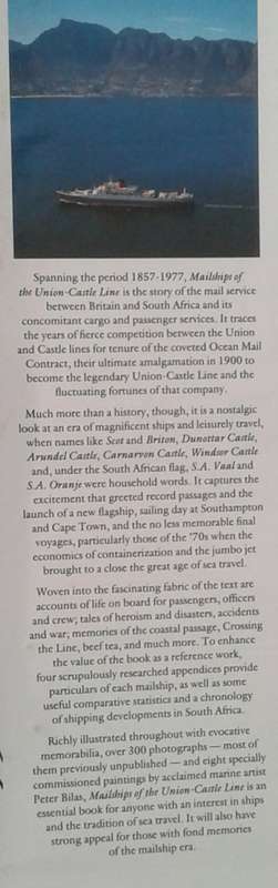 Mailships of The Union-Castle Line, Centenary Voyage SIGNED COPY by Harris & Ingpen