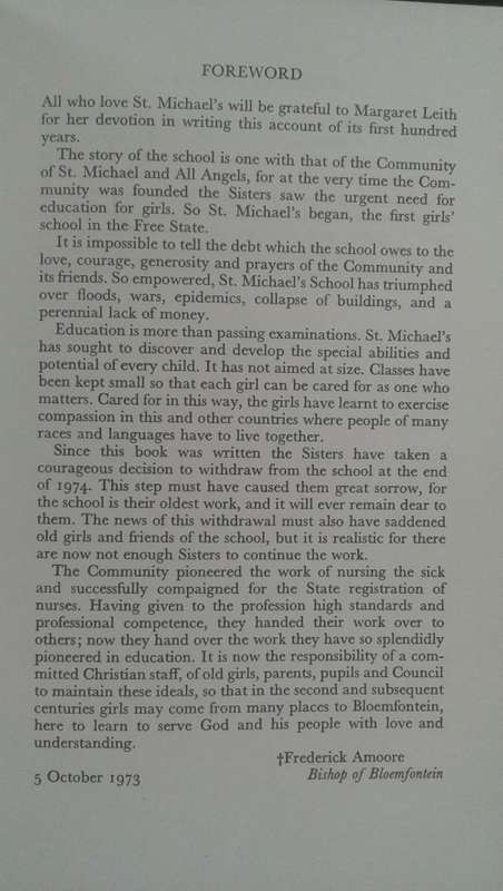 One The Faith..... A History of St Mischael`s School by Margaret Leith