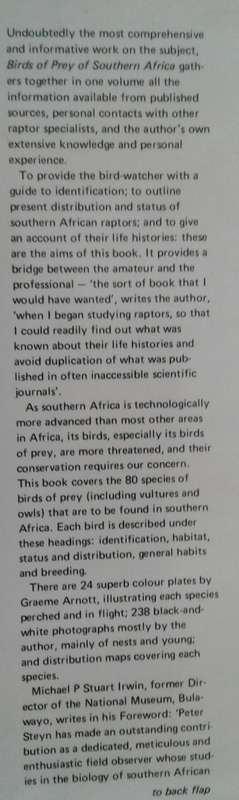 Birds of Prey of Southern Africa by Peter Steyn