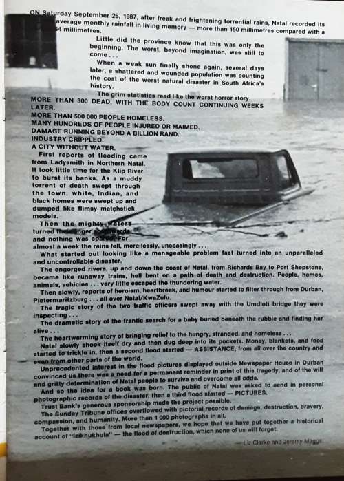 Izikhukhula The 87 Natal Floods by The Sunday Tribune