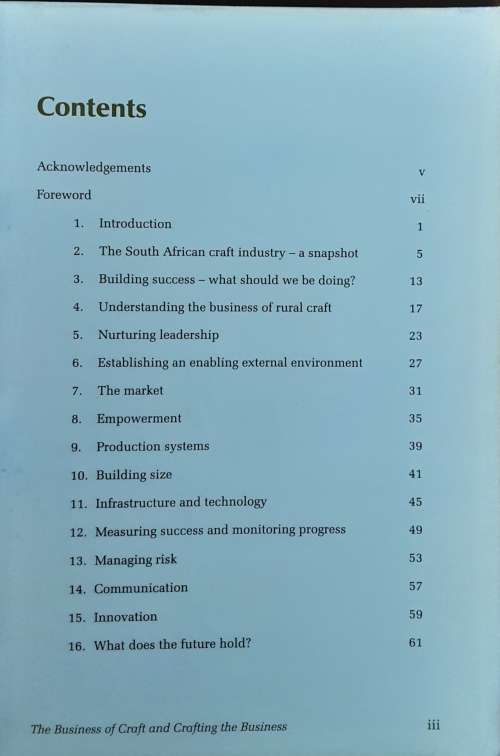 The Business of Craft and Crafting the Business by Duncan Hay