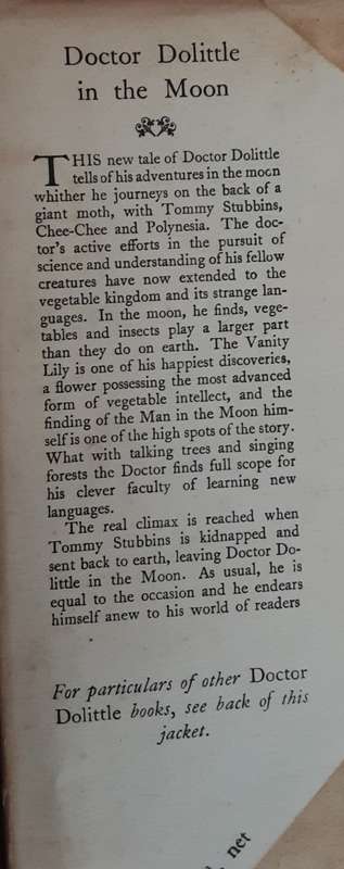 Doctor Dolittle In The Moon by Hugh Lofting