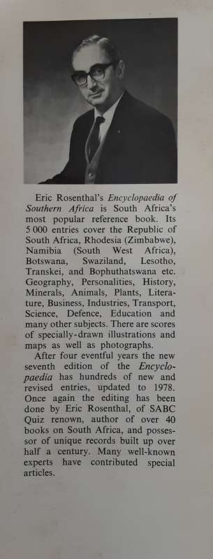 Encyclopaedia of Southern Africa by Eric Rosenthal