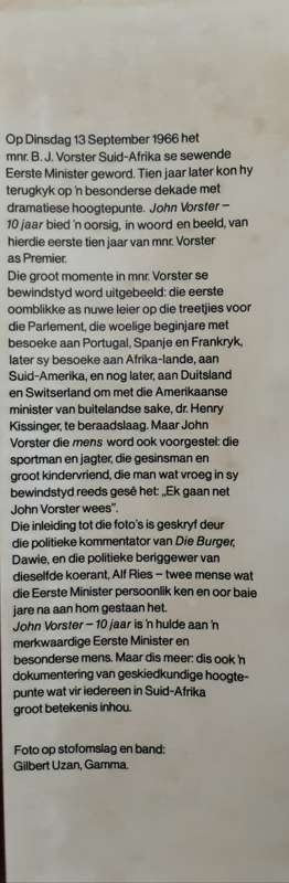 John Vorster 10 Jaar