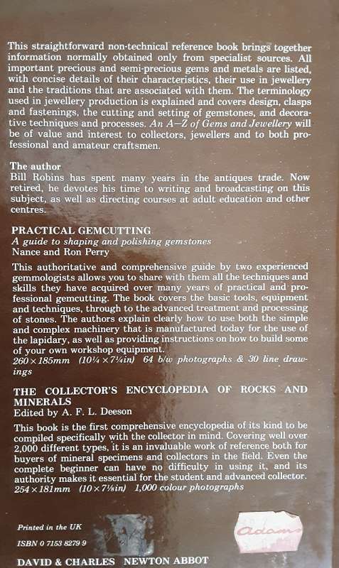 An A - Z of Gems & Jewellery by Bill Robins