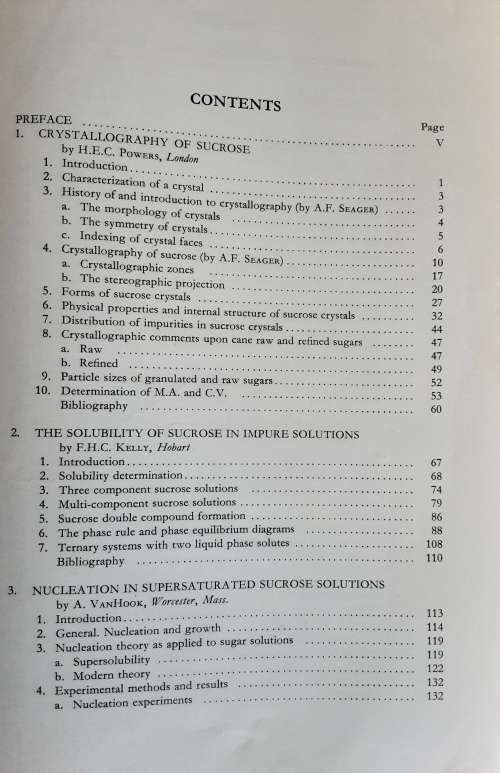 Principles of Sugar Technology edited by Peter Honib Volume !! Crystalization
