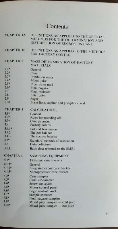 Laboratory Manual for South African Sugar Factories including the Official Methods **3rd Edition**