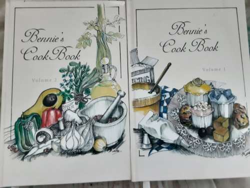 2 Volume Bennie`s Cook Book by Bennie Schonfeldt compiled by his sister Helene Beisheim