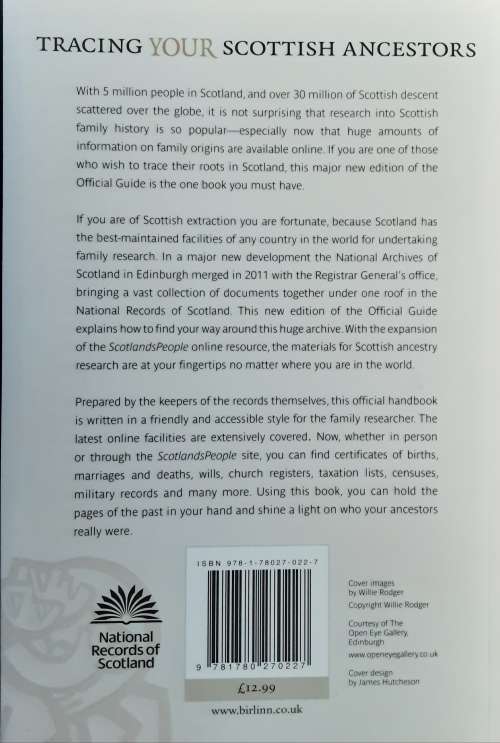 Tracing Your Scottish Ancestors The Official Guide by Tristram Clarke