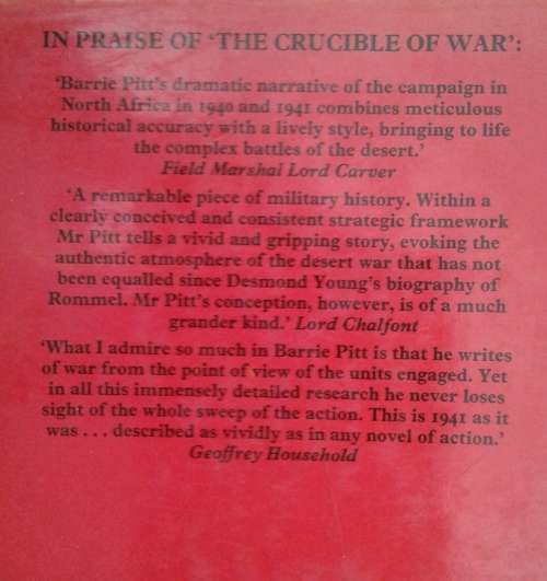 The Crucible of War Western Desert 1941 by Barrie Pitt