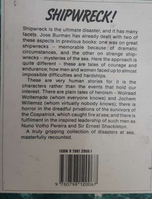 Shipwreck! Courage and Endurance in the Southern Seas by Jose Burman