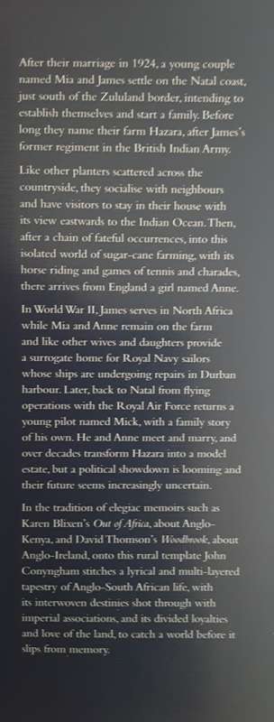Hazara Elegy for an African Farm by John Conyngham