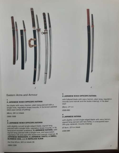 Thomas Del Mar Lts Antique Arms, Armour & Militaria Auction Catalogue 14th Dec 2005
