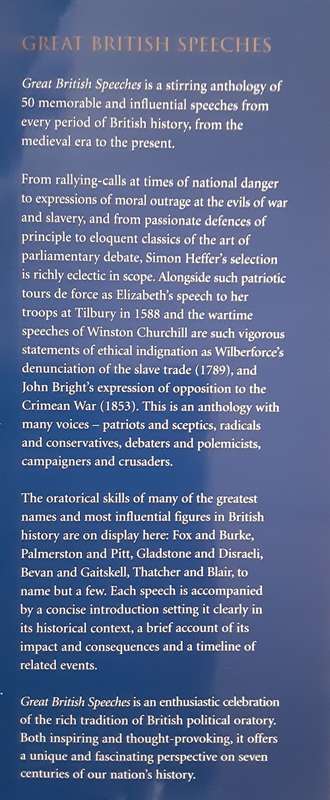 Great British Speeches by Simon Heffer