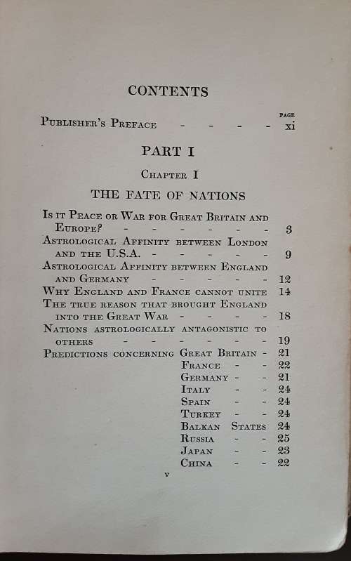 Cherio's World Predictions 1923 edition