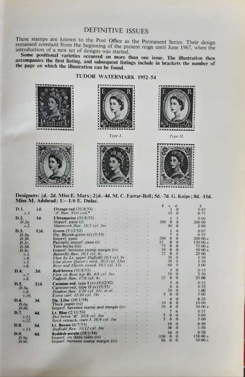 The Woodstock Catalogue of British Elizabethan Stamps 1970