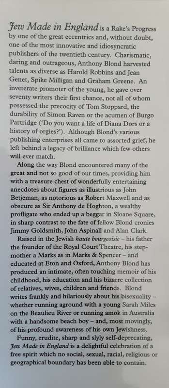 Jew Made in England by Anthony Blond
