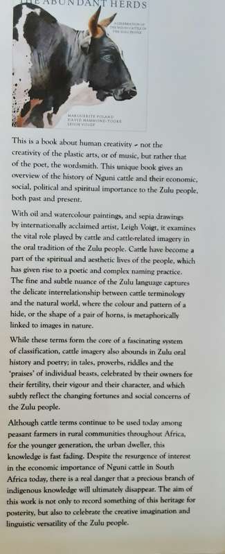 Abundant Herds A Celebration of the Nguni Cattle of the Zulu People by Margurite Poland