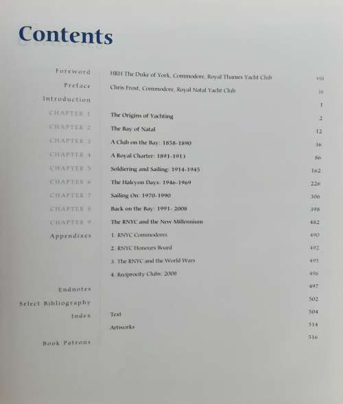 Salt On The Sails 150 Years of The Royal Natal Yacht Club by Sally Frost **SIGNED COPY**