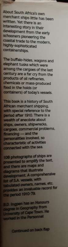 South African Merchant Ships by B D Ingpen