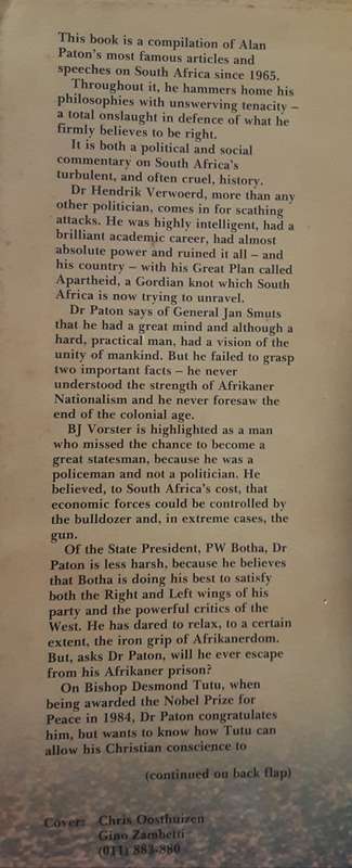 Save The Beloved Country by Alan Paton **SIGNED COPY**