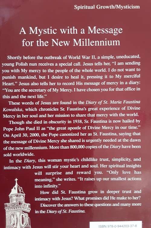 Diary of Saint Maria Faustina Kowalska, Divine Mercy in My Soul