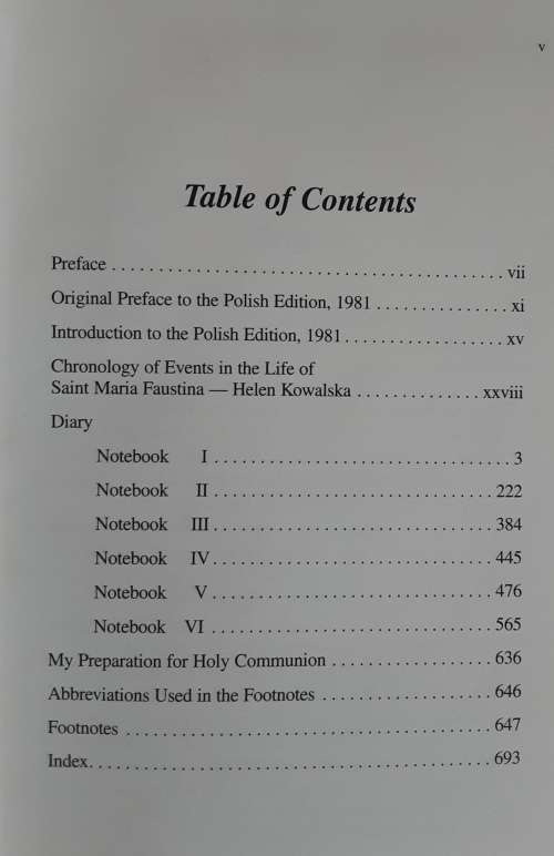 Diary of Saint Maria Faustina Kowalska, Divine Mercy in My Soul