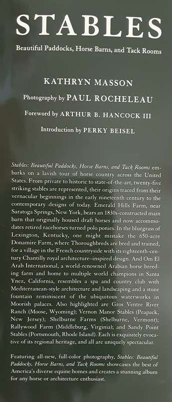 Stables, Beautiful Paddocks, Horse Barns and Tack Rooms by Kathryn Masson