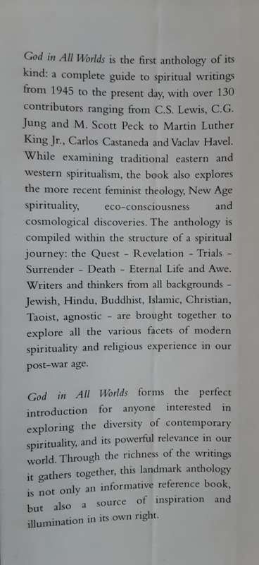 God in all Worlds, An Anthology of Contemporary Spiritual Writing edited by Lucinda Vardey