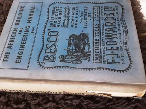 The African Building and Engineering Manual 1944 compiled by Anges Edwardes