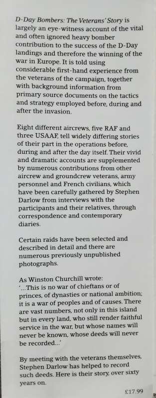 D-Day Bombers The Veteran`s Story by Stephen Darlow