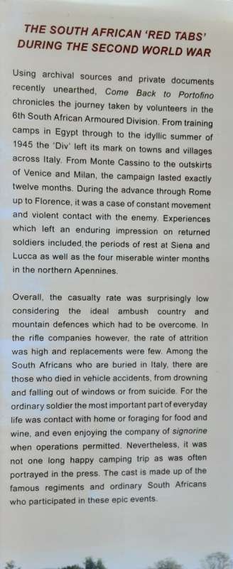 Come Back To Portofino, Through Italy with the 6th South African Armoured Division by James Bourhill