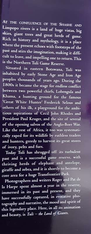 Tuli, Land of Giants by Roger & Pat De La Harpe **SIGNED COPY**
