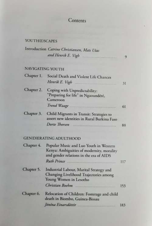 Navigating Youth Generating Adulthood, Social Becoming in an African Context by Christiansen