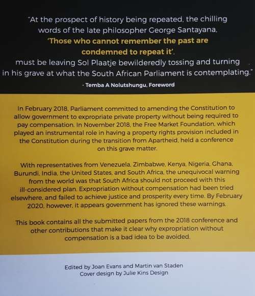 Security of Property Rights in South Africa, A Critical Responce to Expropriation by T Nolutshungu