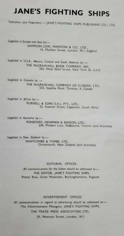 Jane`s Fighting Ships 1962-63