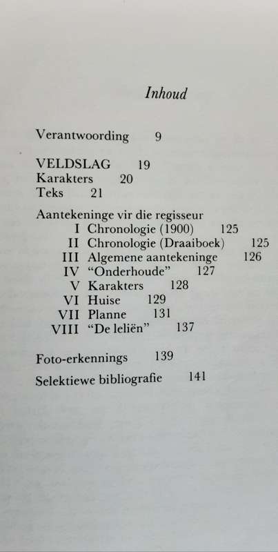 Veldslag: ` n draaiboek by Karel Schoeman