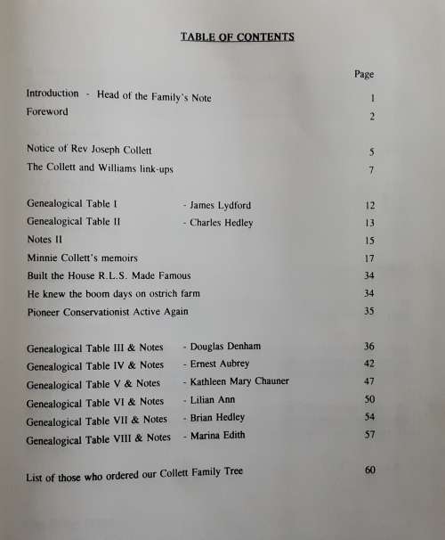 The Family of Charles Hedley Collett