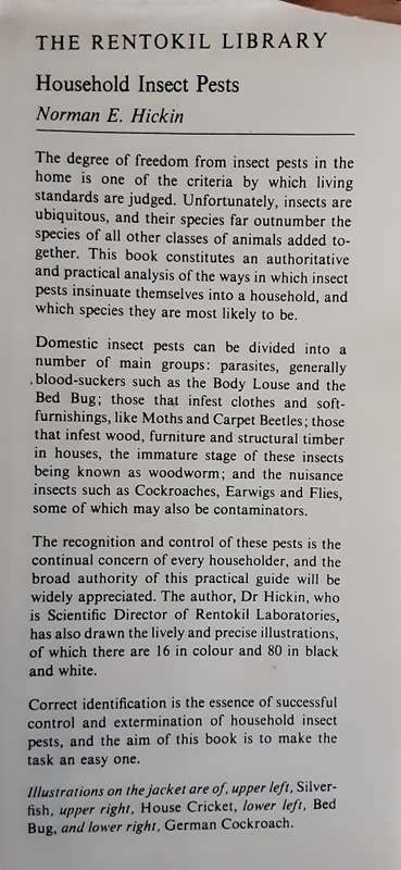 Household Insect Pests by Norman E Hickin