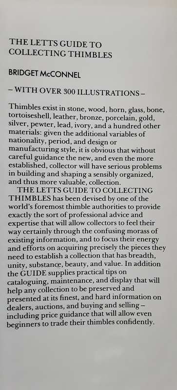 The Letts Guide To Collecting Thimbles by Bridget McConnel