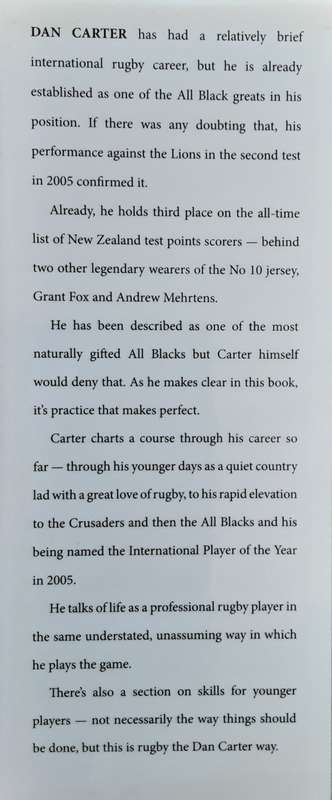 Dan Carter skills & Performance with Ron Palenski