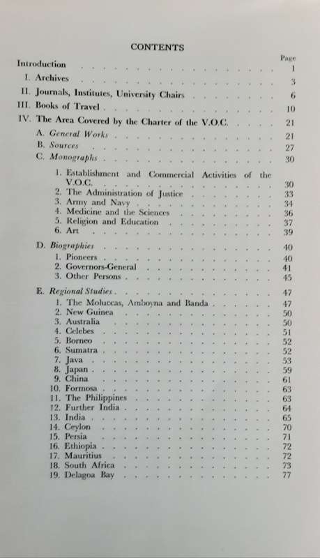 Critical Survey of Studies on Dutch Colonial History by W PH Coolhas