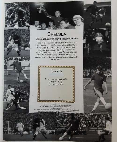 Chelsea A History from 1905, Sporting Highlights Fron The NationAl Press