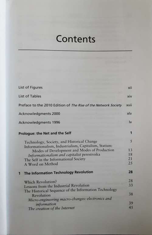 The Information Age, Economy, Society and Culture 3 volumes by Manuel Castells