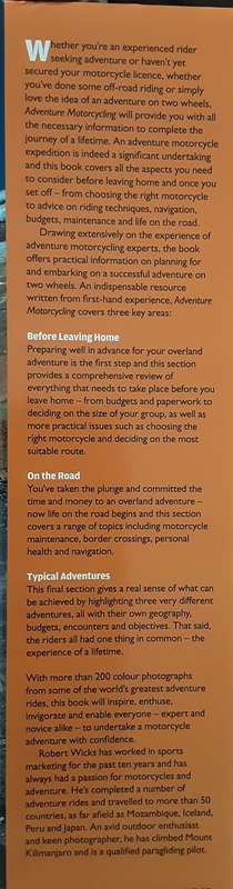 Adventure Motorcycling by Robert Wicks