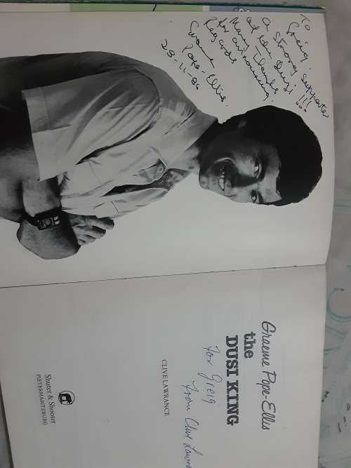 Graeme Pope-Ellis The Dusi King by Clive Lawrence **SIGNED by AUTHOR and Graeme**