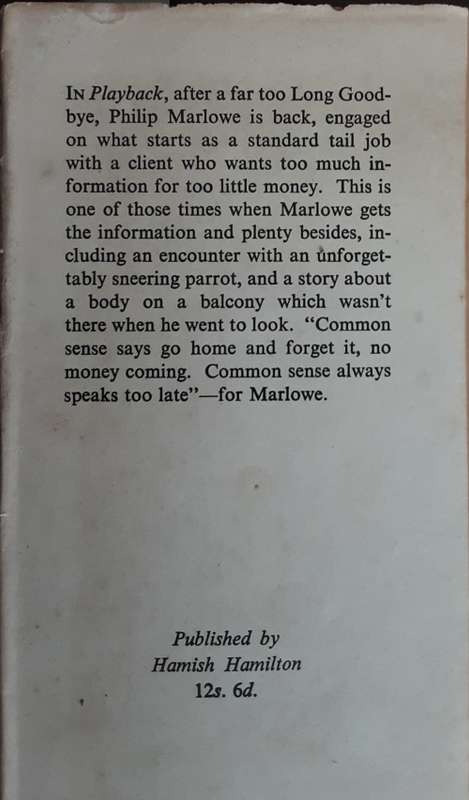 Playback by Raymond Chandler