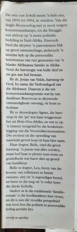 Die Reise Van Isobelle by Elsa Joubert