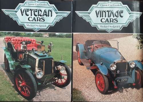 Classic Car Guides Veteren Vintage Cars 2 Volumes by Michael Sedgwick