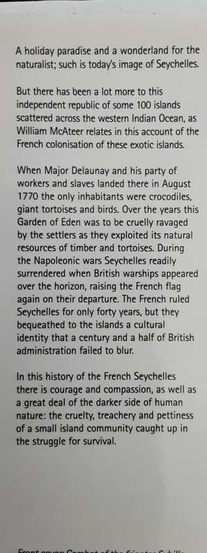 Rivals in Eden, The History of Seychelles 1742-1827 by William McAteer